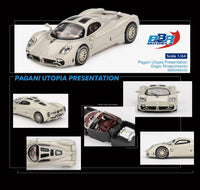 Thumbnail for PRE-ORDER BBR Models 1:64 Pagani Utopia Presentation Grigio Rinascimento