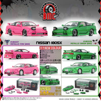 Thumbnail for PRE-ORDER BM Creations 1:64 Nissan Silvia 180SX Metalic Pink RHD