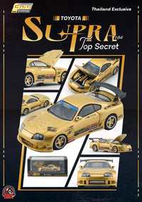 Thumbnail for PRE-ORDER BM Creations 1:64 Toyota Supra JZA80 X Top Secret - Gold Thailand Exclusive