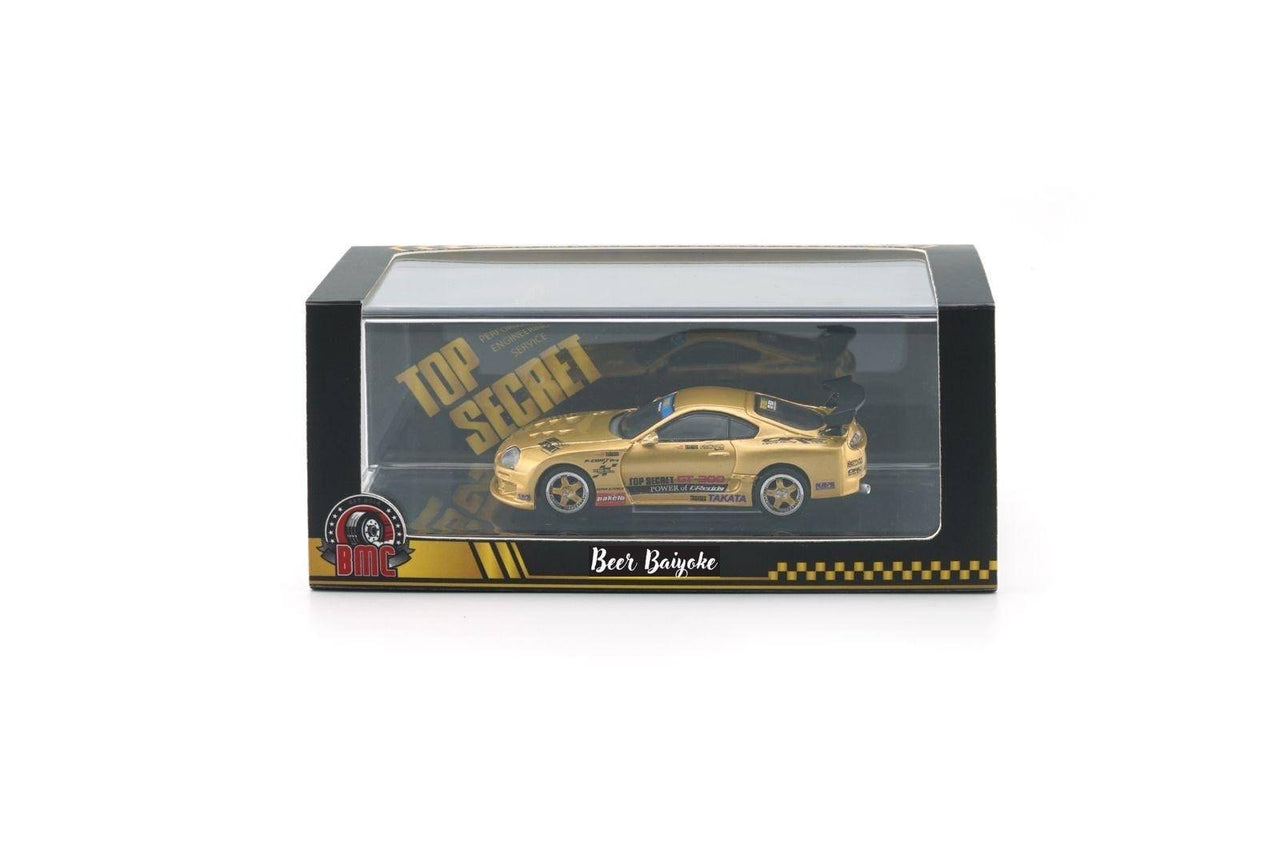 PRE-ORDER BM Creations 1:64 Toyota Supra JZA80 X Top Secret - Gold Thailand Exclusive