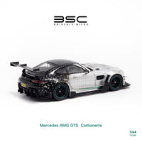 Thumbnail for PRE-ORDER Bri Scale Micro 1:64 Mercedes Benz AMG GTS Silver Star Livery