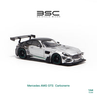 Thumbnail for PRE-ORDER Bri Scale Micro 1:64 Mercedes Benz AMG GTS Silver Star Livery