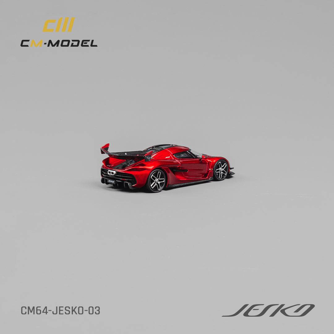 PRE-ORDER CM-Model 1:64 Koenigsegg Jesko Attack Metallic Cherry Red W/ Quick Release Wheels