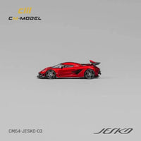 Thumbnail for PRE-ORDER CM-Model 1:64 Koenigsegg Jesko Attack Metallic Cherry Red W/ Quick Release Wheels