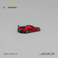 Thumbnail for PRE-ORDER CM-Model 1:64 Koenigsegg Jesko Attack Metallic Cherry Red W/ Quick Release Wheels