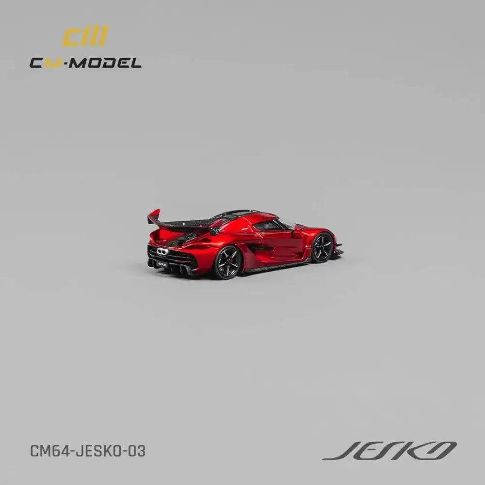 PRE-ORDER CM-Model 1:64 Koenigsegg Jesko Attack Metallic Cherry Red W/ Quick Release Wheels