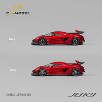 Thumbnail for PRE-ORDER CM-Model 1:64 Koenigsegg Jesko Attack Metallic Cherry Red W/ Quick Release Wheels