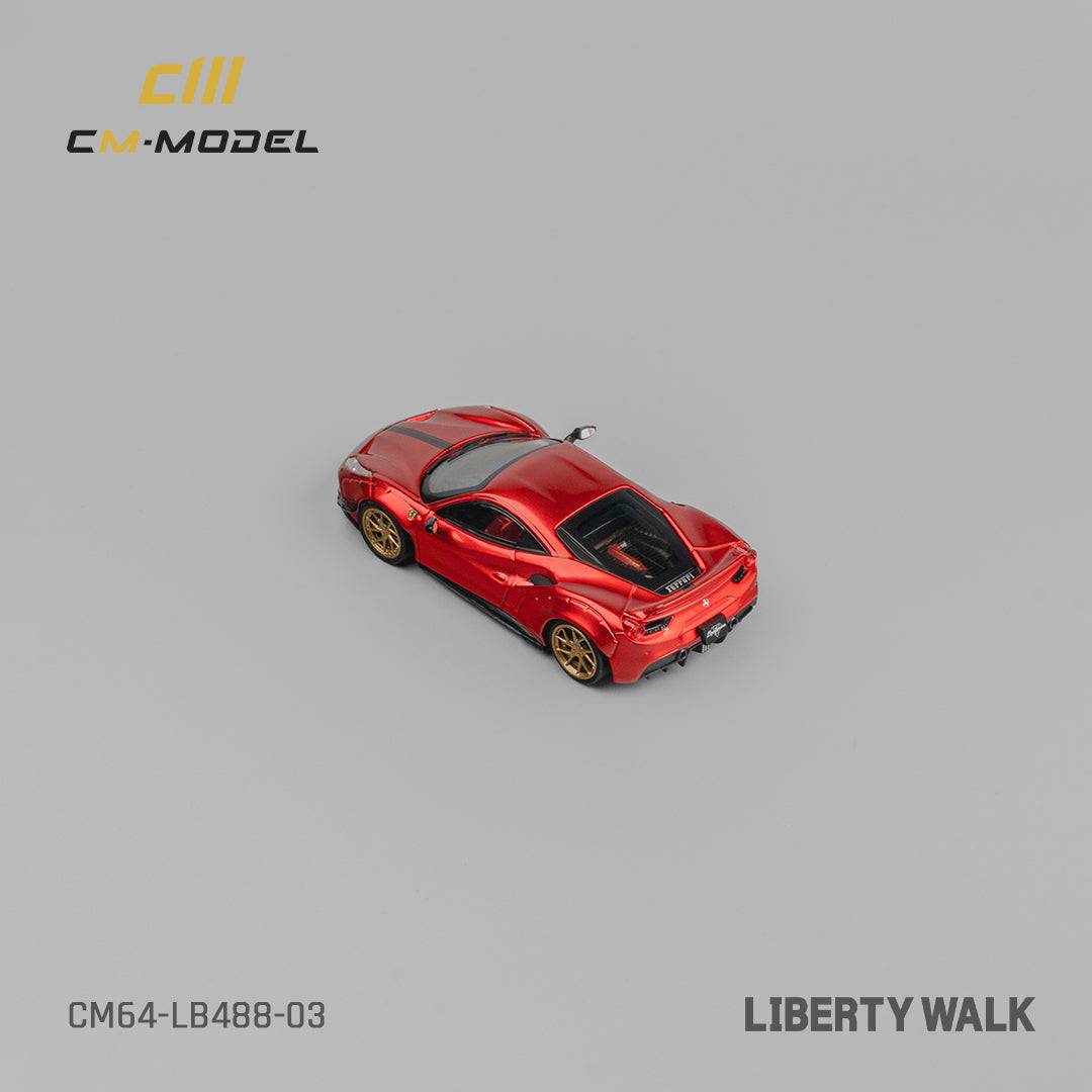 PRE-ORDER CM-Model 1:64 LBWK Ferrari 488 Widebody Metallic Red