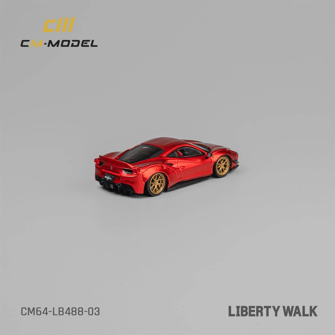 PRE-ORDER CM-Model 1:64 LBWK Ferrari 488 Widebody Metallic Red