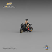 Thumbnail for PRE-ORDER CM-Model 1:64 MV Agusta SV800 Black w/ Figure