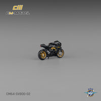 Thumbnail for PRE-ORDER CM-Model 1:64 MV Agusta SV800 Black w/ Figure