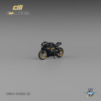 Thumbnail for PRE-ORDER CM-Model 1:64 MV Agusta SV800 Black w/ Figure