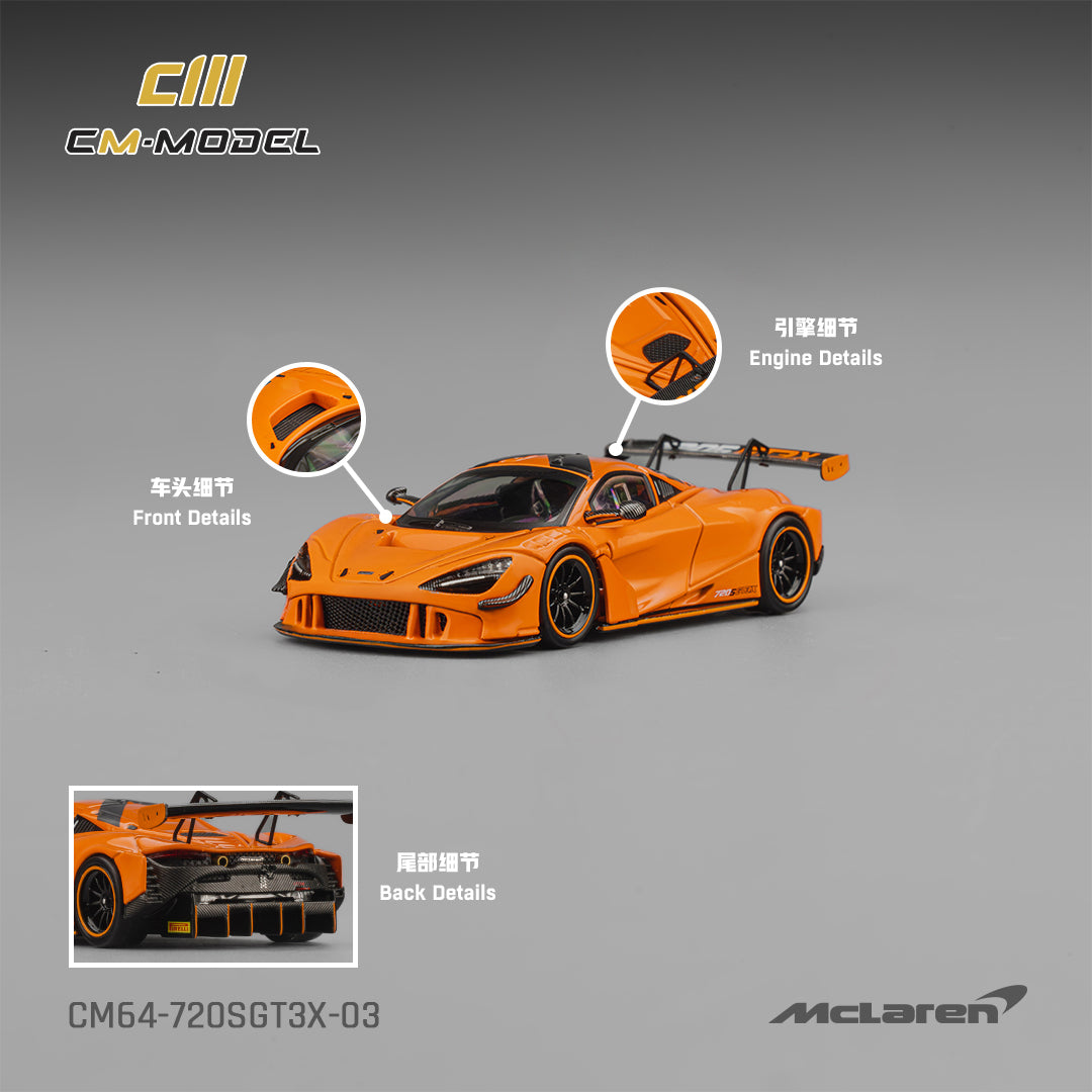PRE-ORDER CM Model 1:64 Mclaren 720S GT3X Orange