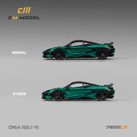 Thumbnail for PRE-ORDER CM-Model 1:64 Mclaren 765LT Chrome Green Full carbon