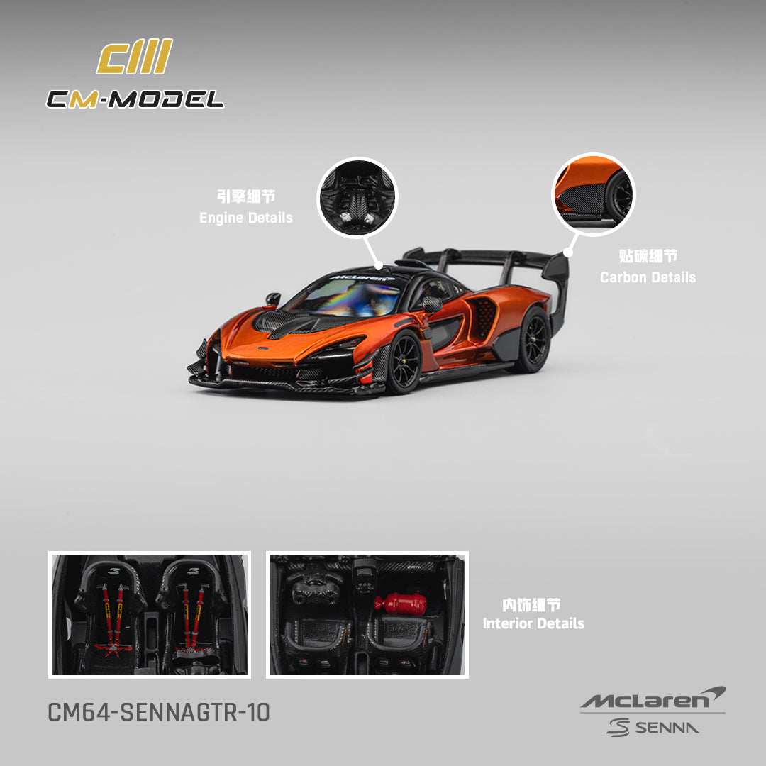 PRE-ORDER CM Model 1:64 Mclaren Senna GTR Volcano orange