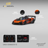 Thumbnail for PRE-ORDER CM Model 1:64 Mclaren Senna GTR Volcano orange