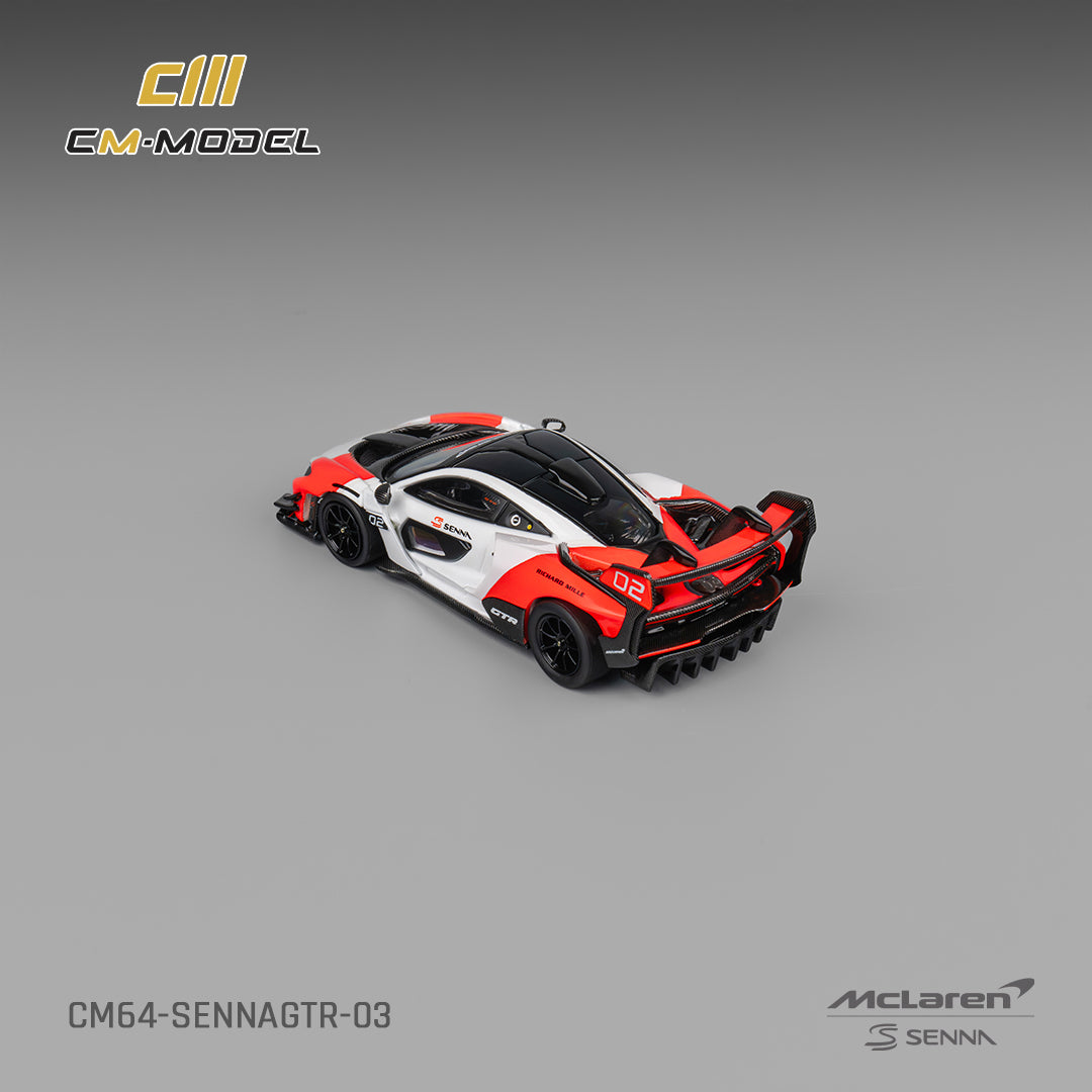 PRE-ORDER CM-Model 1:64 Mclaren Senna GTR White & Red