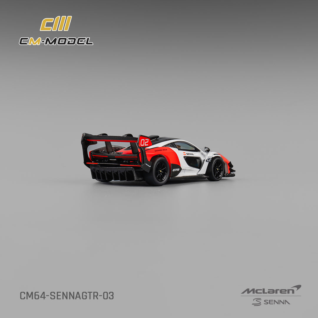 PRE-ORDER CM-Model 1:64 Mclaren Senna GTR White & Red