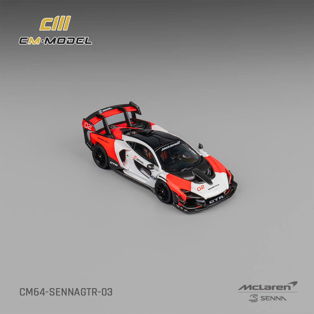 PRE-ORDER CM-Model 1:64 Mclaren Senna GTR White & Red