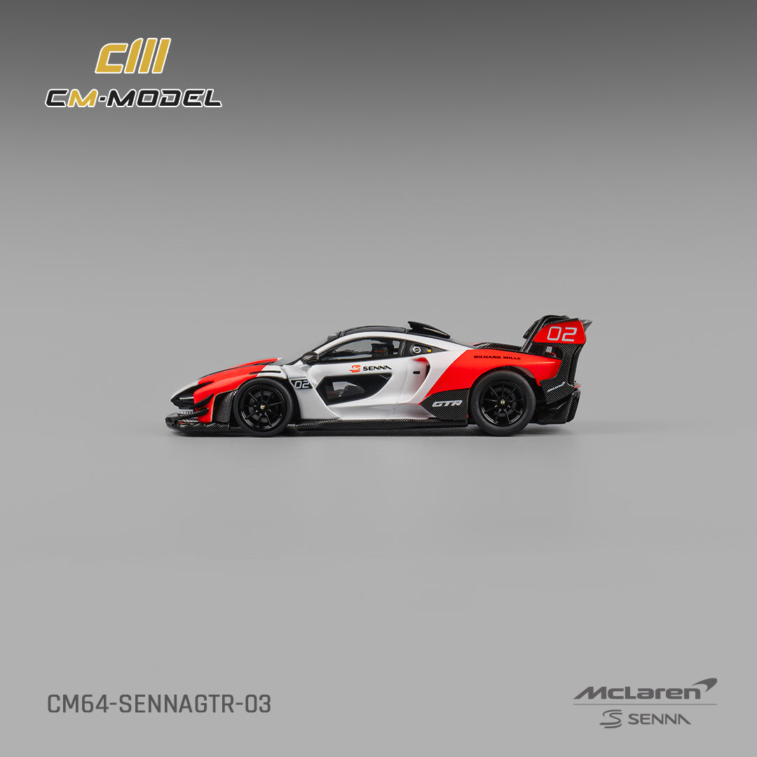 PRE-ORDER CM-Model 1:64 Mclaren Senna GTR White & Red