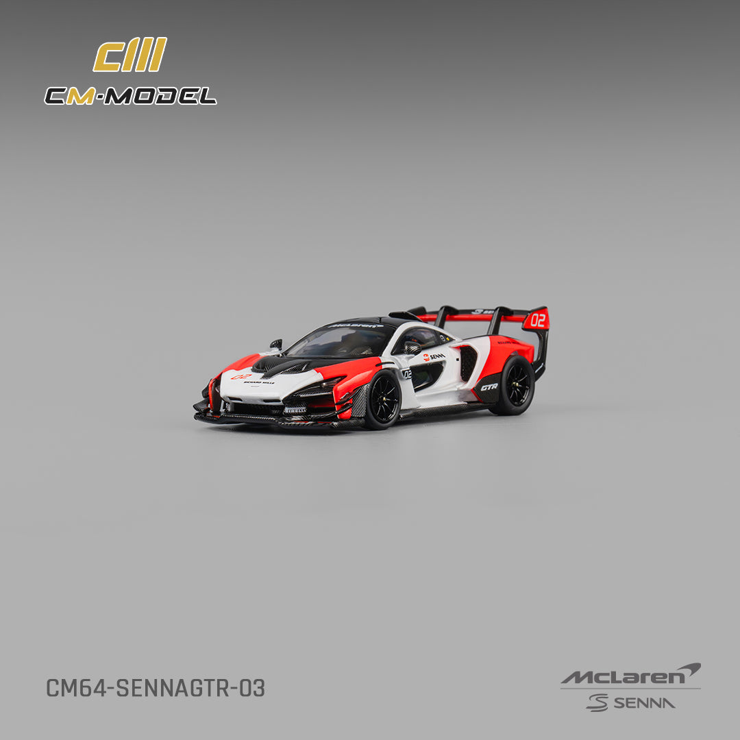 PRE-ORDER CM-Model 1:64 Mclaren Senna GTR White & Red