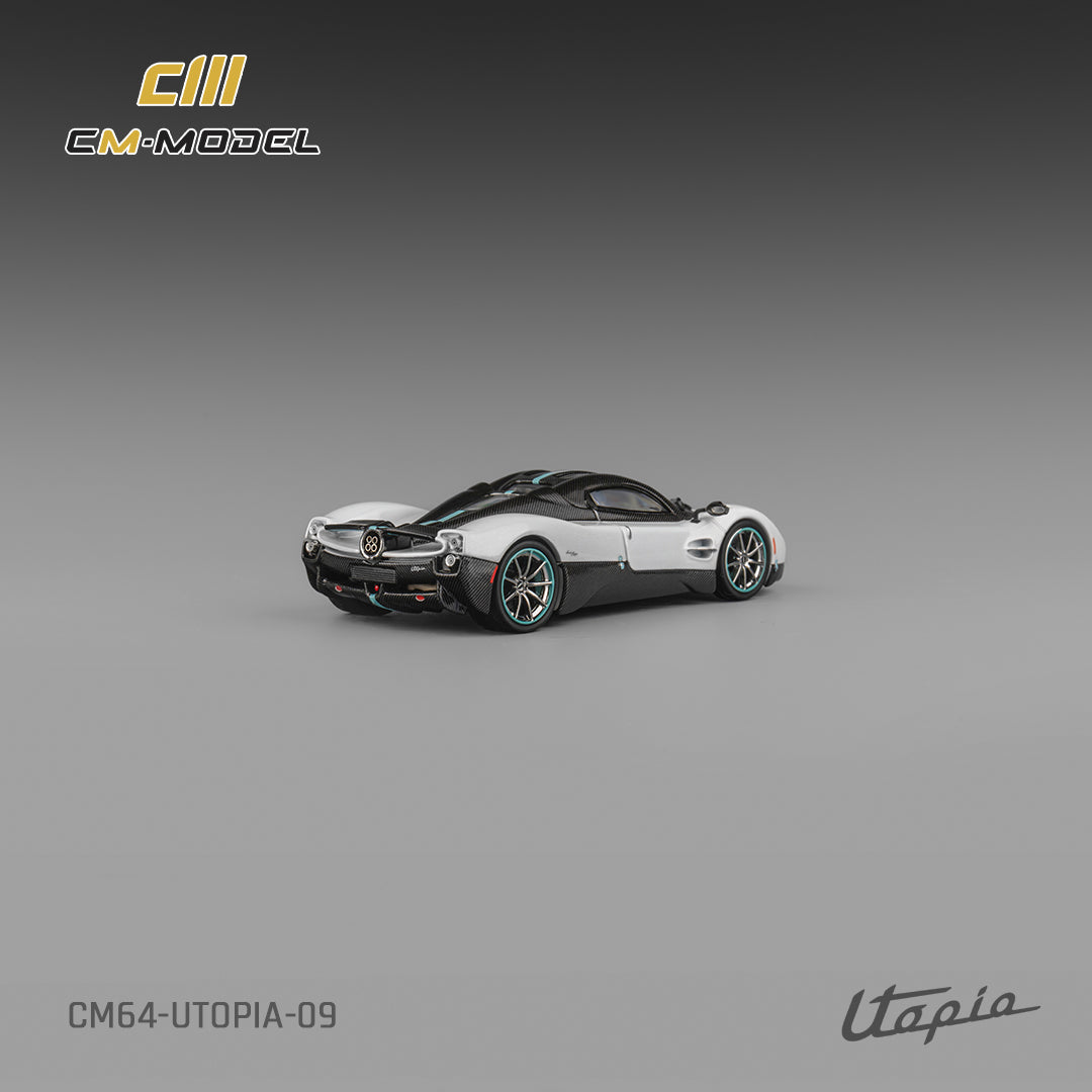 PRE-ORDER CM-Model 1:64 Pagani Utopia Pearl White Carbon