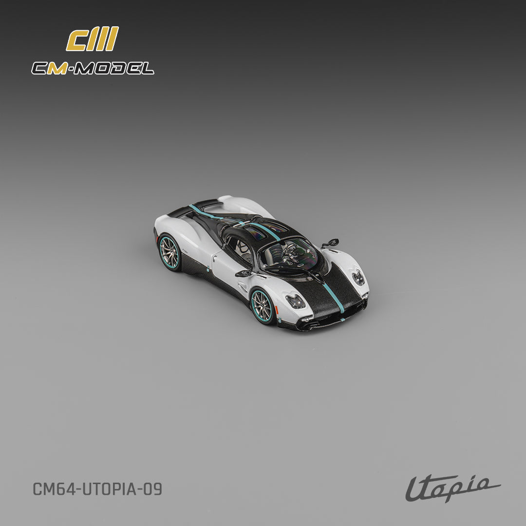 PRE-ORDER CM-Model 1:64 Pagani Utopia Pearl White Carbon