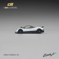 Thumbnail for PRE-ORDER CM-Model 1:64 Pagani Zonda F Pearl White/Blue