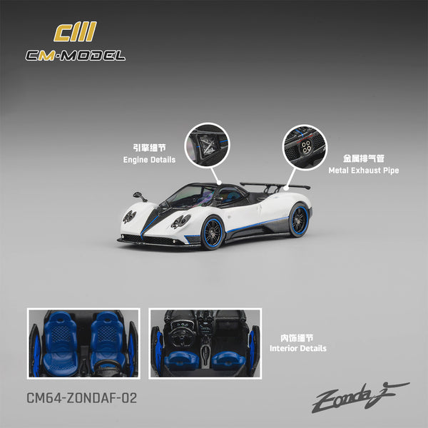 CM-Model 1:64 Pagani Zonda F Pearl white – Little Luca's Toys