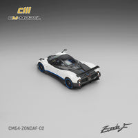 Thumbnail for PRE-ORDER CM-Model 1:64 Pagani Zonda F Pearl White/Blue