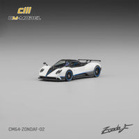 Thumbnail for PRE-ORDER CM-Model 1:64 Pagani Zonda F Pearl White/Blue