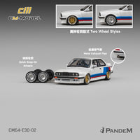 Thumbnail for PRE-ORDER CM Model 1:64 Pandem M3 E30, Alpine White with M Tri-Stripes