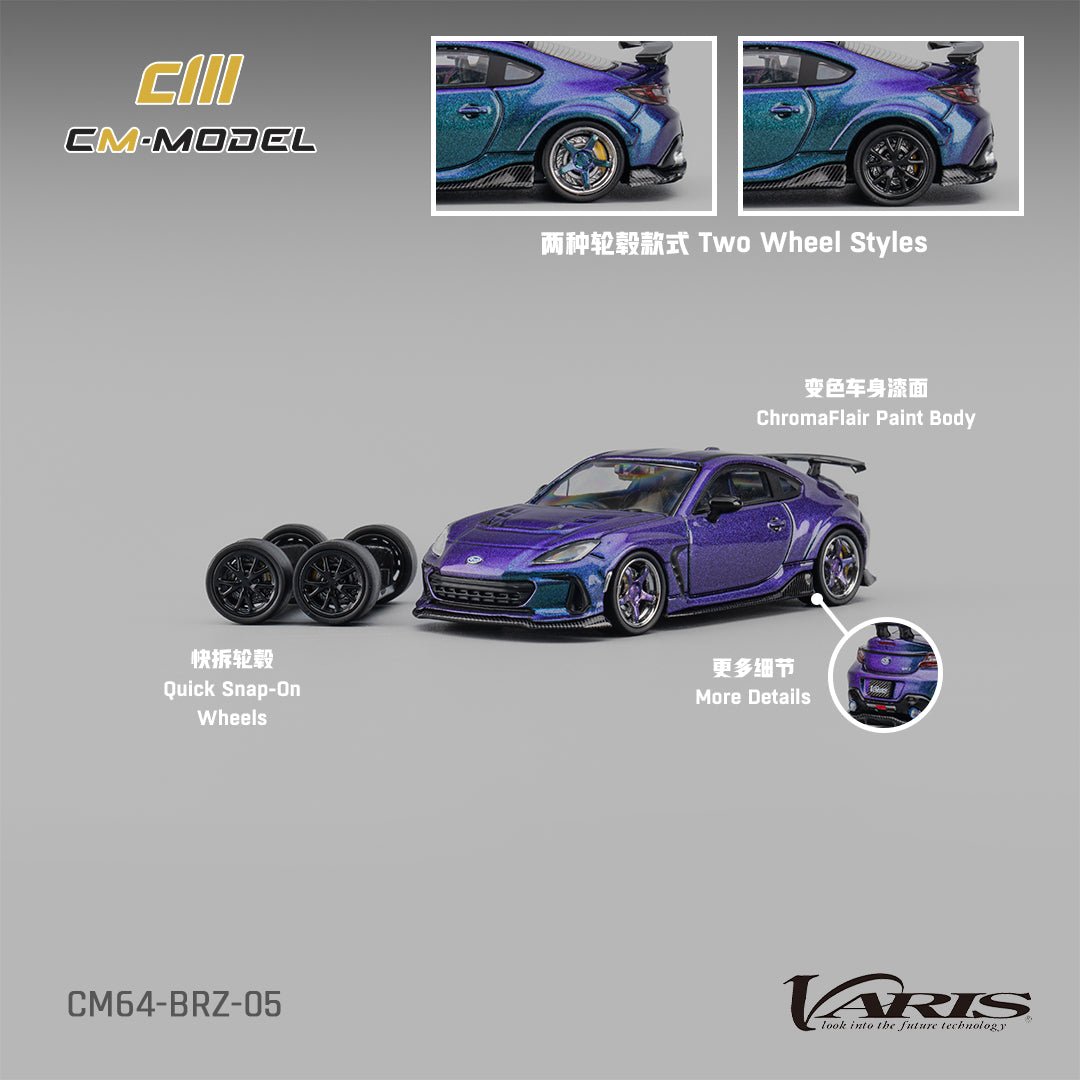 PRE-ORDER CM Model 1:64 Subaru BRZ Varis Widebody Chameleon