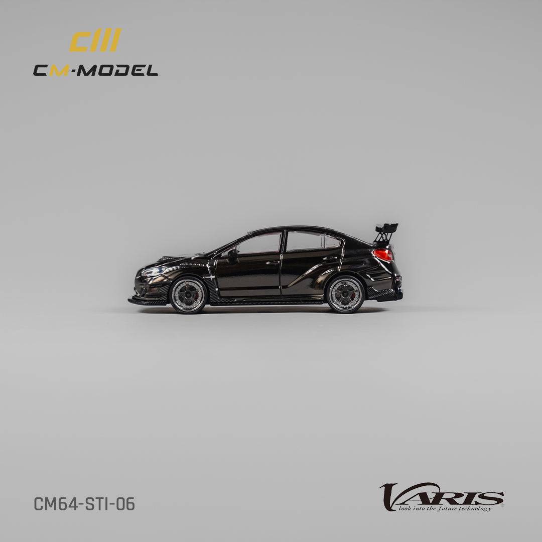 PRE-ORDER CM-Model 1:64 Subaru WRX STI Varis WideBody 2.0 Chome Black