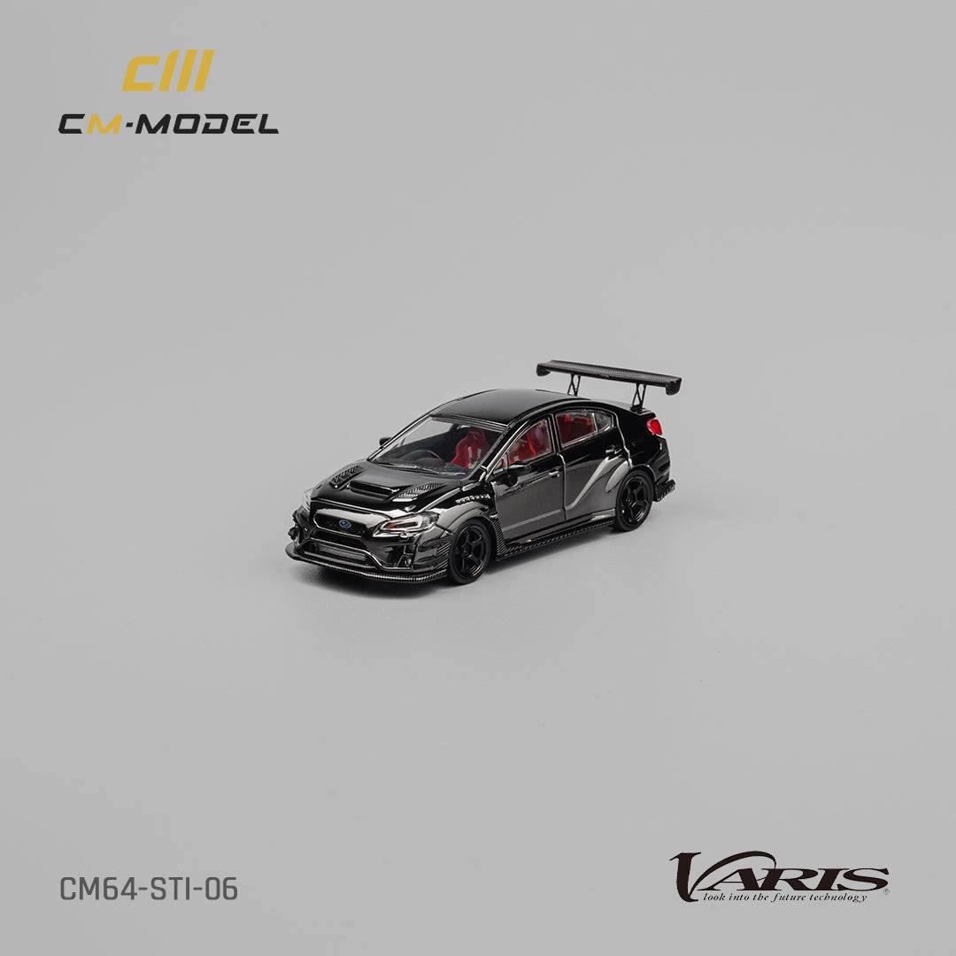 PRE-ORDER CM-Model 1:64 Subaru WRX STI Varis WideBody 2.0 Chome Black