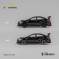 Thumbnail for PRE-ORDER CM-Model 1:64 Subaru WRX STI Varis WideBody 2.0 Chome Black