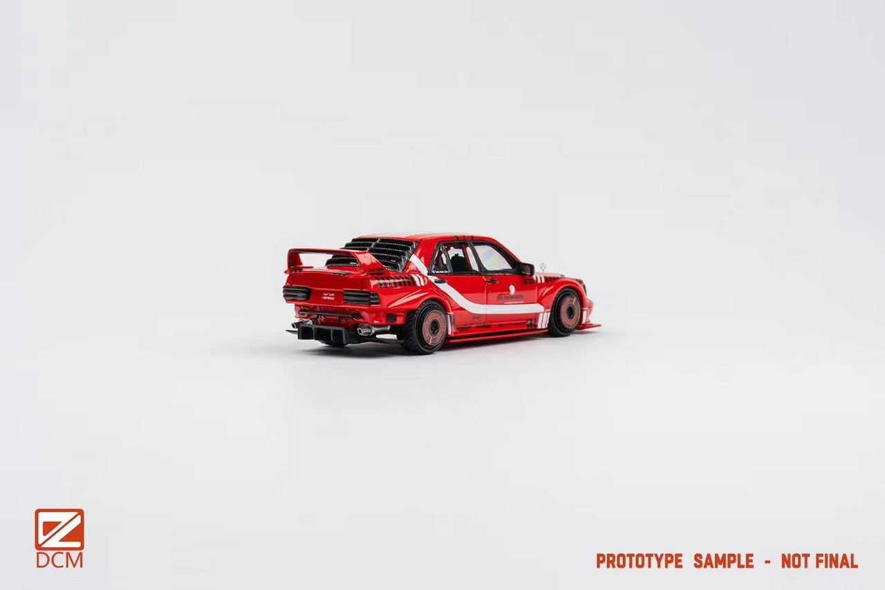 PRE-ORDER DCM 1:64 Mercedes 190E Modified Red Toyo Tyres