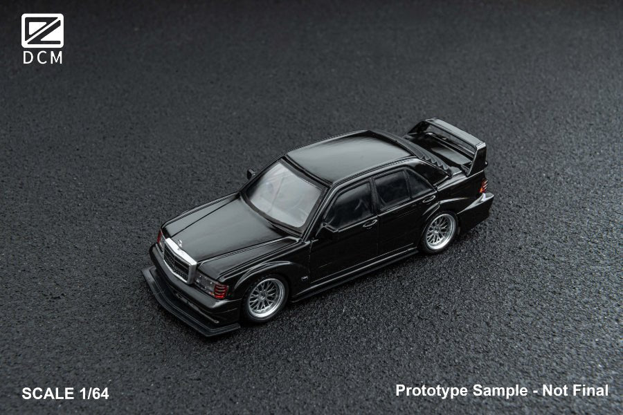 PRE-ORDER DCM 1:64 Mercedes-Benz 190E Modified Black