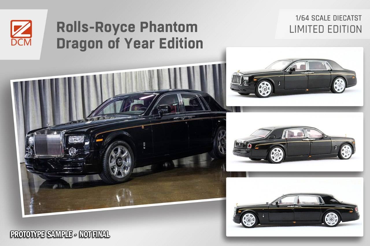 PRE-ORDER DCM 1:64 Rolls Royce Phantom 7th Gen Year Of Dragon Edition