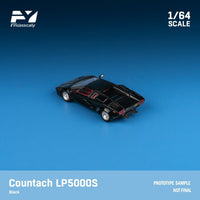 Thumbnail for PRE-ORDER Finclassically 1:64 Lamborghini Countach Metallic Black