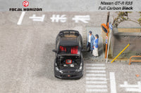 Thumbnail for PRE-ORDER Focal Horizon 1:64 Nissan GT-R R35 Full Carbon Black