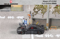 Thumbnail for PRE-ORDER Focal Horizon 1:64 Nissan GT-R R35 Full Carbon Black