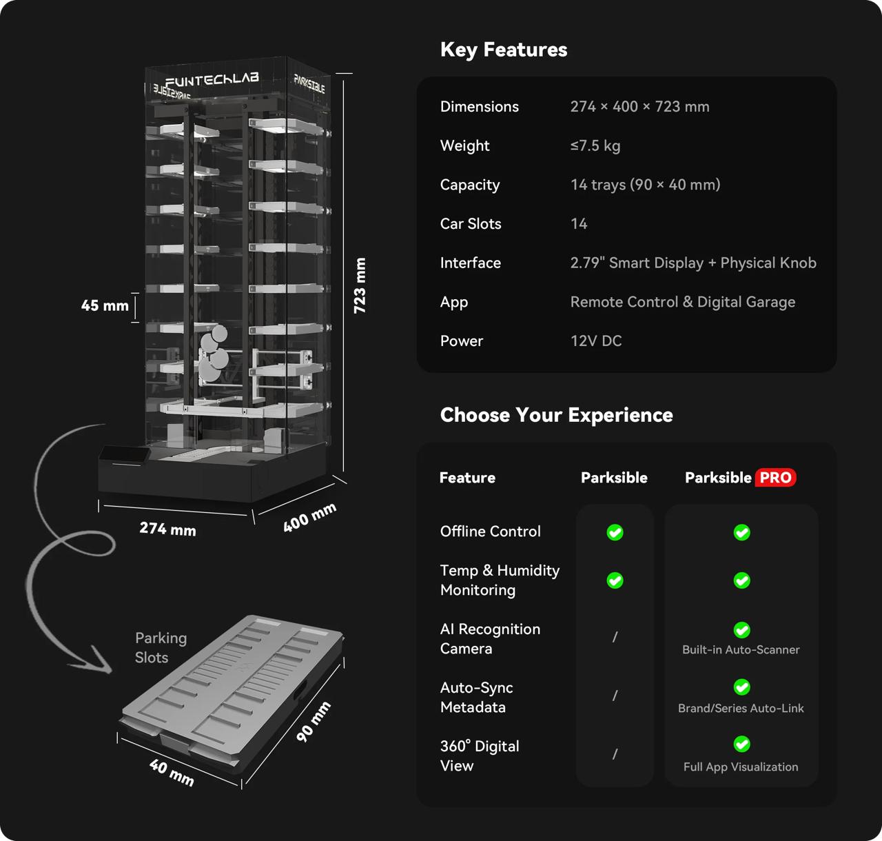 PRE ORDER Fun Tech Lab Parksible - Worlds First Fully Automated Parking Garage