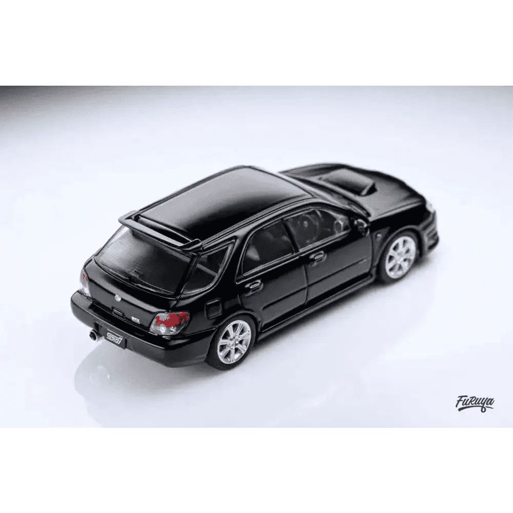 PRE-ORDER Furuya 1:64 Subaru Impreza WRX STi 9th GEN Wagon Black w/ Roof Box