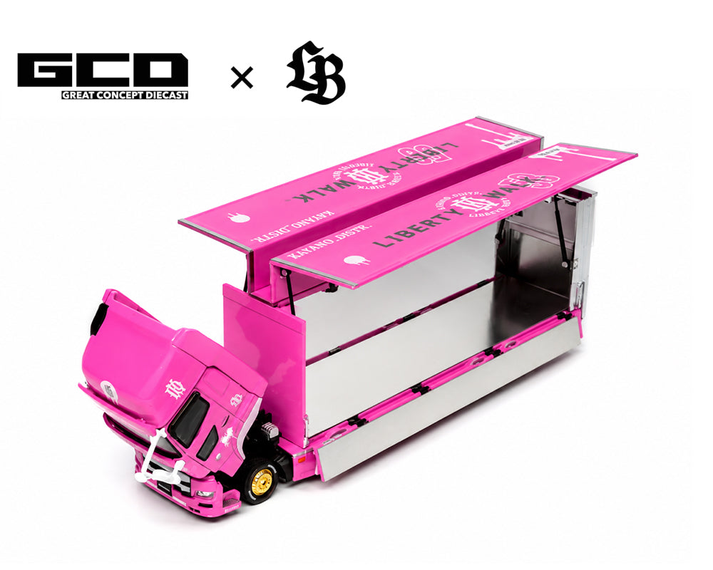 PRE-ORDER GCD 1:64 LBWK HINO700 LB Truck -Pink – Special Edition