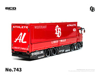 Thumbnail for PRE-ORDER GCD 1:64 LBWK Mitsubishi Fuso Super Great Super Silhouette -Red - Special Edition