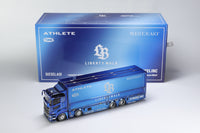 Thumbnail for PRE-ORDER GCD 1:64 Liberty Walk LB-Trucks Mitsubishi Fuso Super Great Transporter LBWK – Chrome Blue