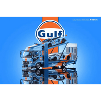 Thumbnail for PRE-ORDER GCD 1:64 Mitsubishi Fuso Double Decker Truck GULF