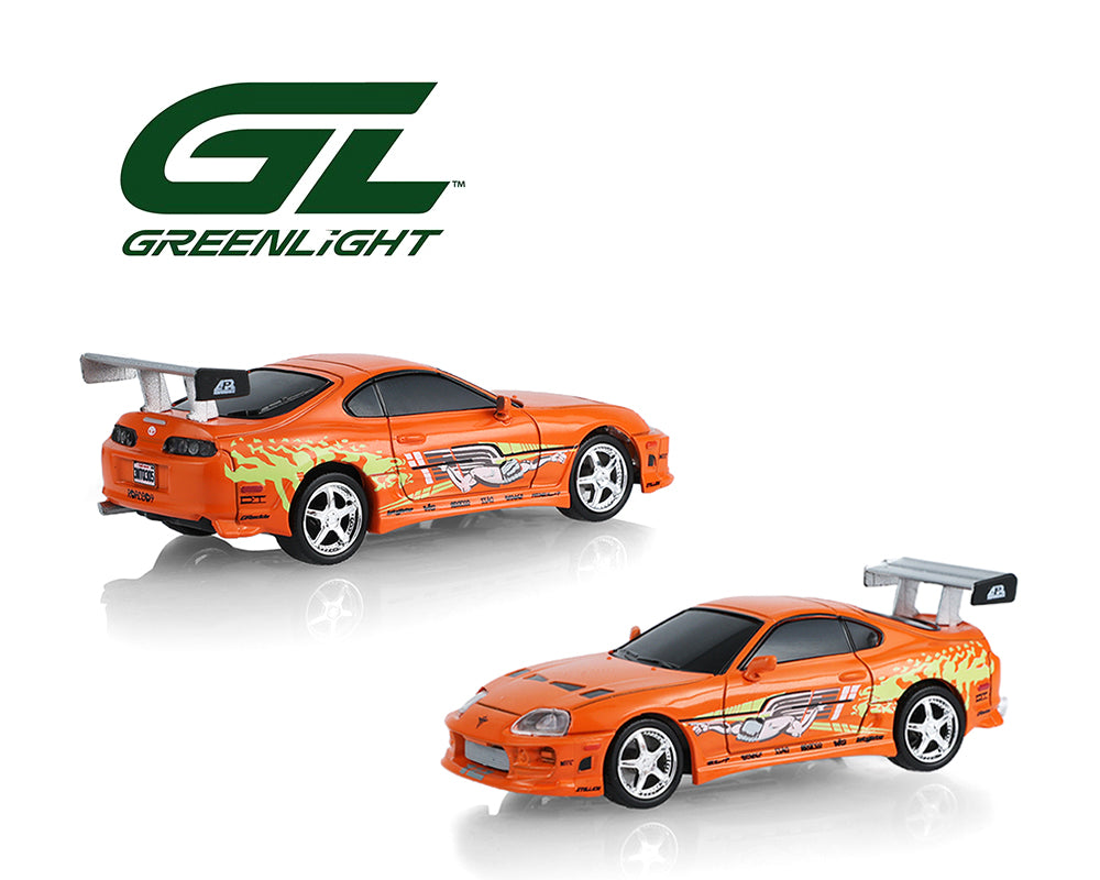PRE-ORDER Greenlight Motion 1:64 RC The Fast & The Furious 1994 Toyota Supra “Brian’s Supra” Combo Set
