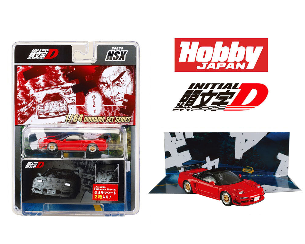 PRE-ORDER Hobby Japan 1:64 Honda NSX Initial D Go Hojo VS Keisuke Takahashi